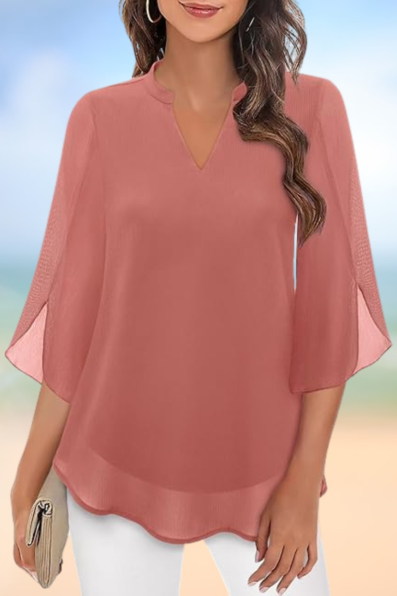 Celeste - Elegante Bluse mit offenen Ärmeln