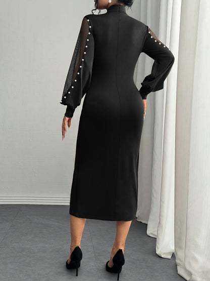 Genora – Stilvolles Formelles Kleid mit Fließenden Ärmeln