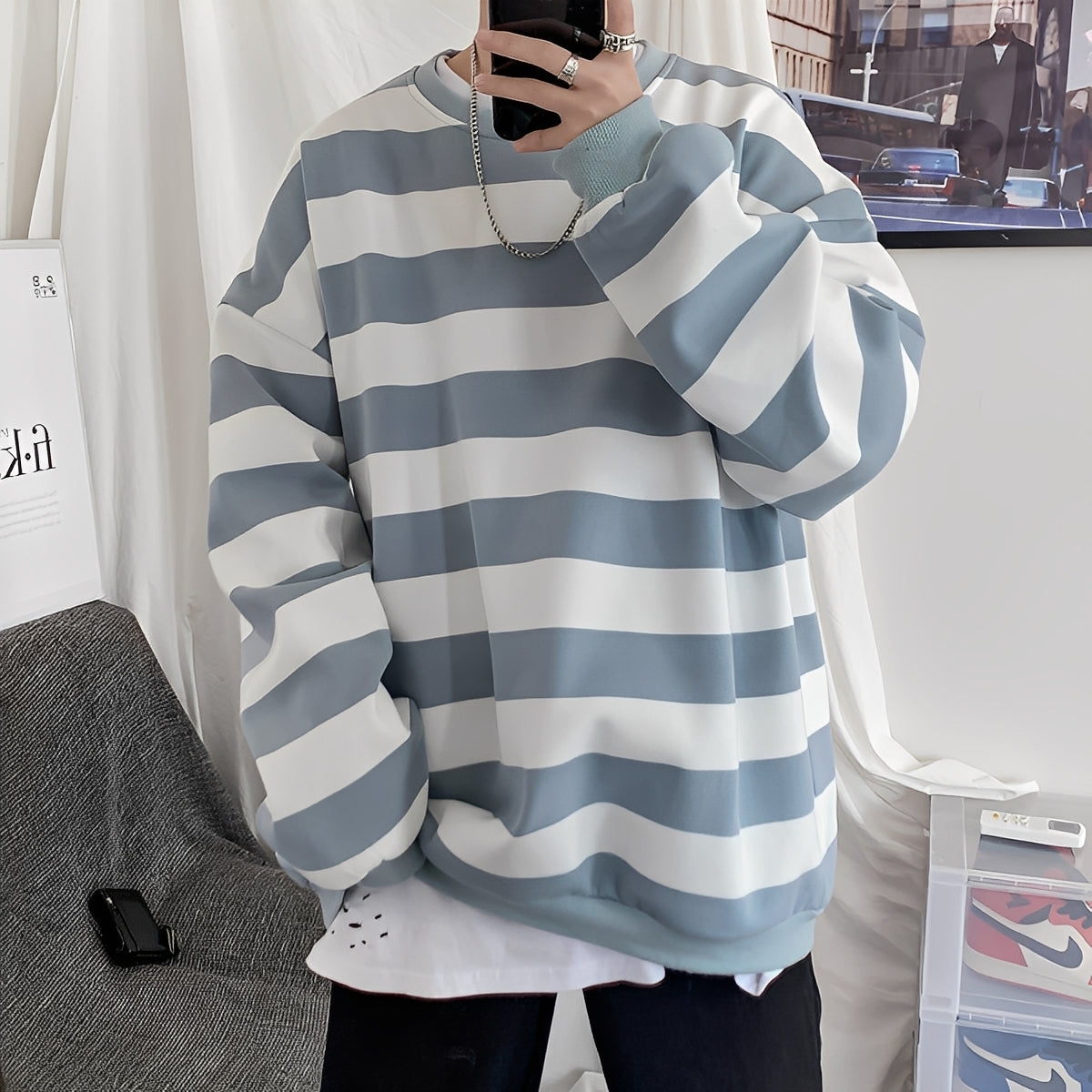 Christian - Komfortabler Herrenpullover mit Streifen