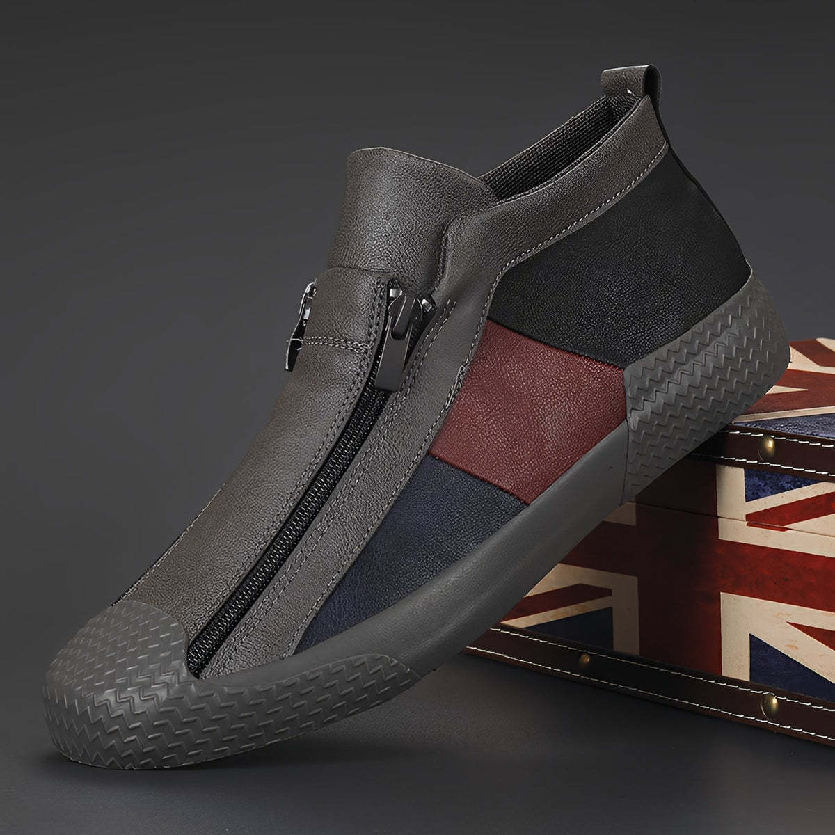 Alex - Elegante Herrenschuhe mit Farbkontrasten