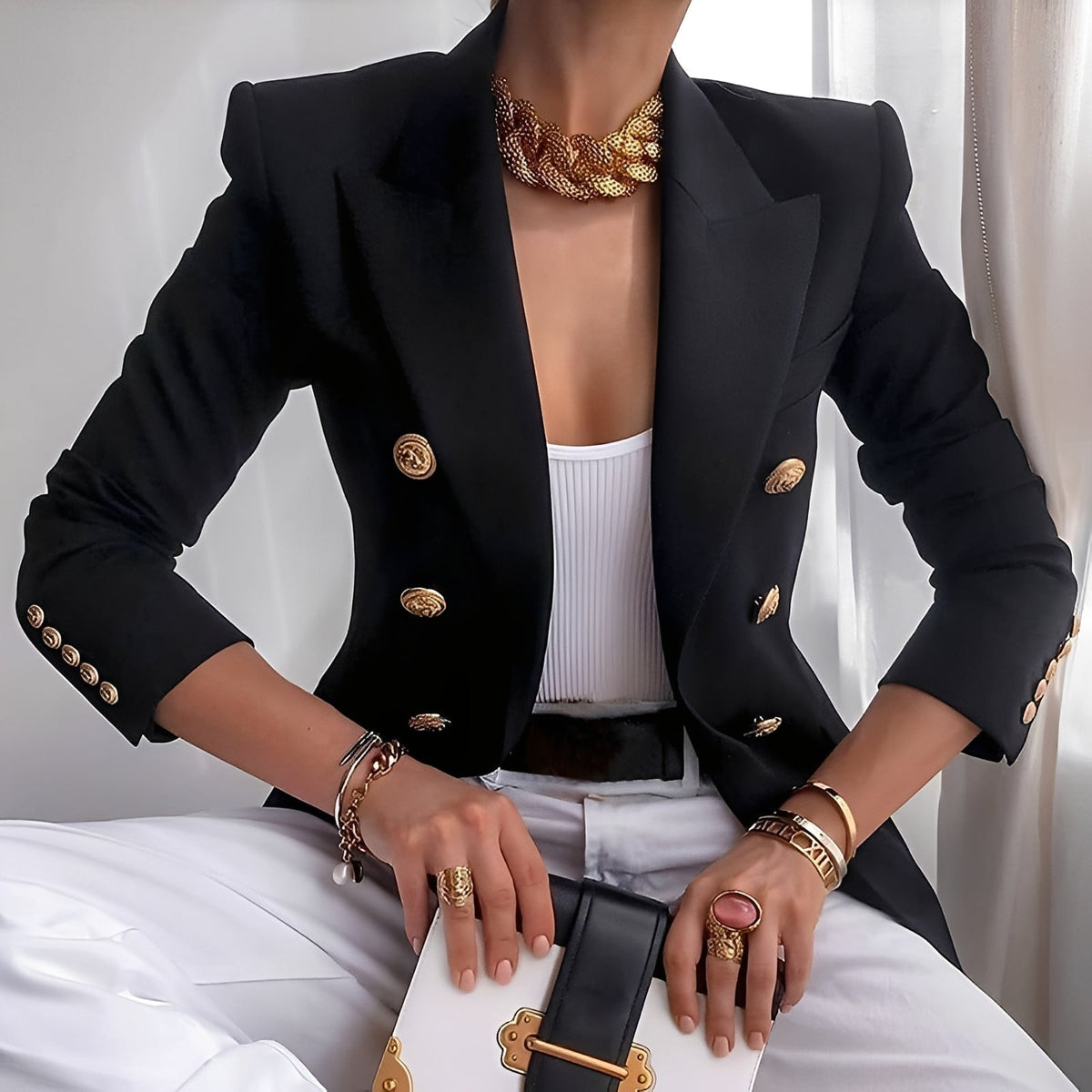 Shelley - Blazer mit Knöpfen für Damen