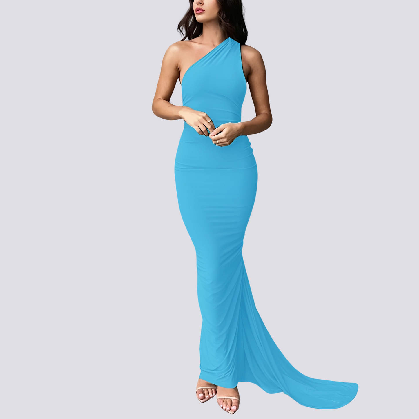 Martha - Elegantes, rückenfreies Damen-Plisseekleid