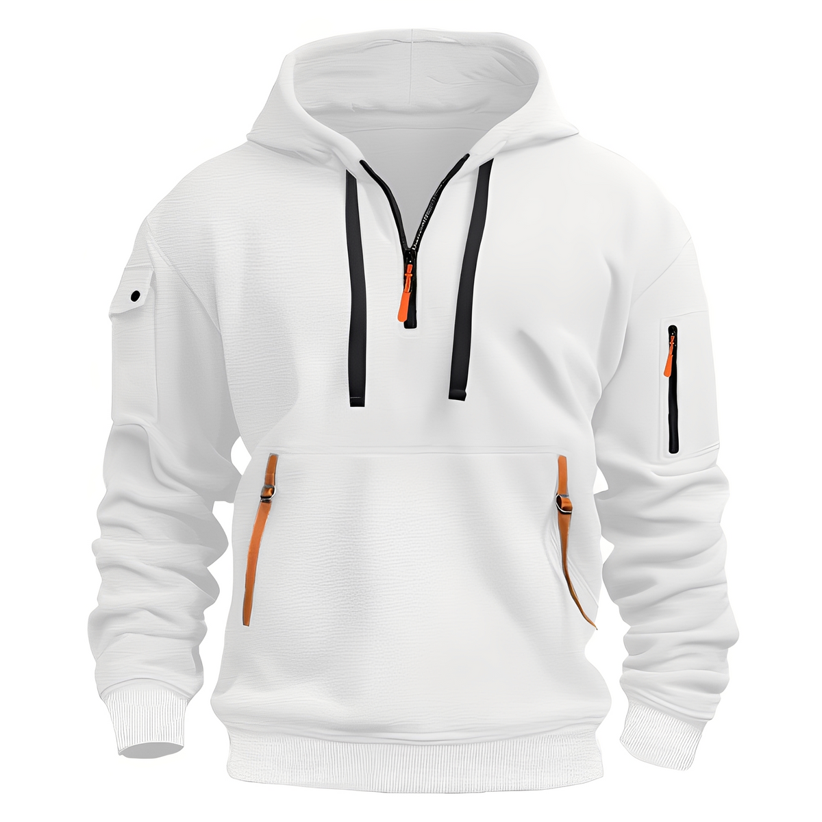 Paxton - Komfortable Hoodie-Jacke mit halbem Reißverschluss