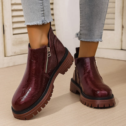 Rowanne - Zeitgemäße Damenstiefeletten mit Reißverschluss