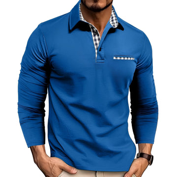 Rupert - Bequemes Langarm-Poloshirt