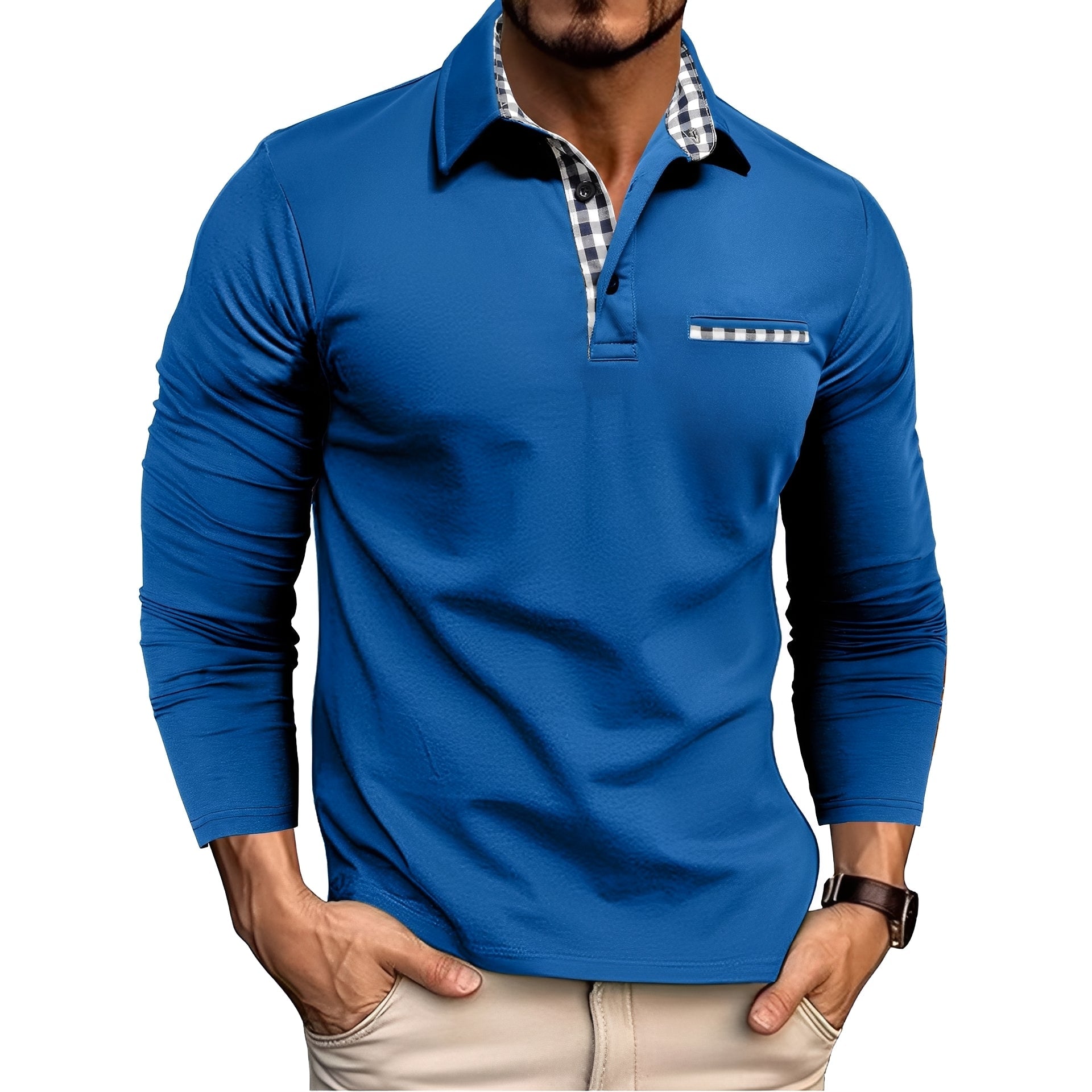 Jerome - Bequemes Langarm-Poloshirt