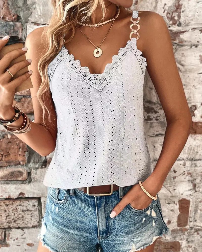 Manda - Stylisches Top mit Spaghettiträgern für Frauen