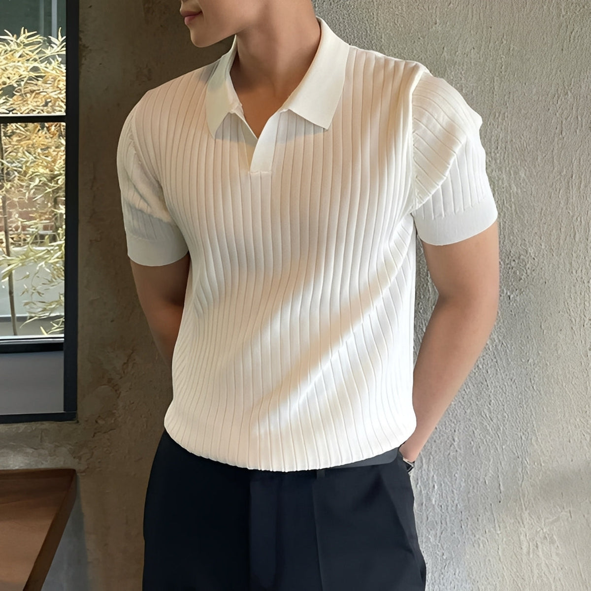 Melvin - Kurzarm-Polo für Männer im lässigen Stil