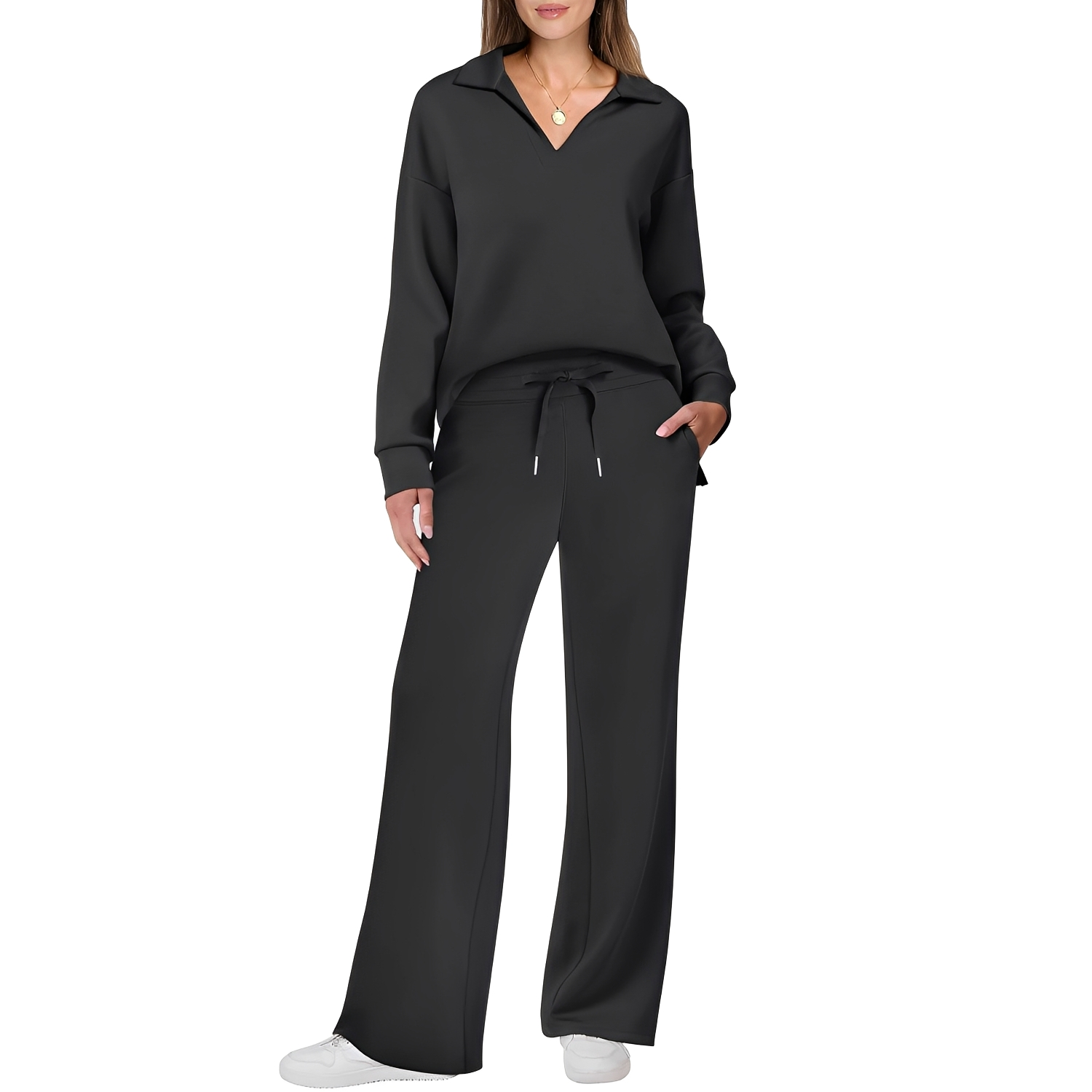 Justina - Bequemes Damen-Set mit Oberteil und Hose