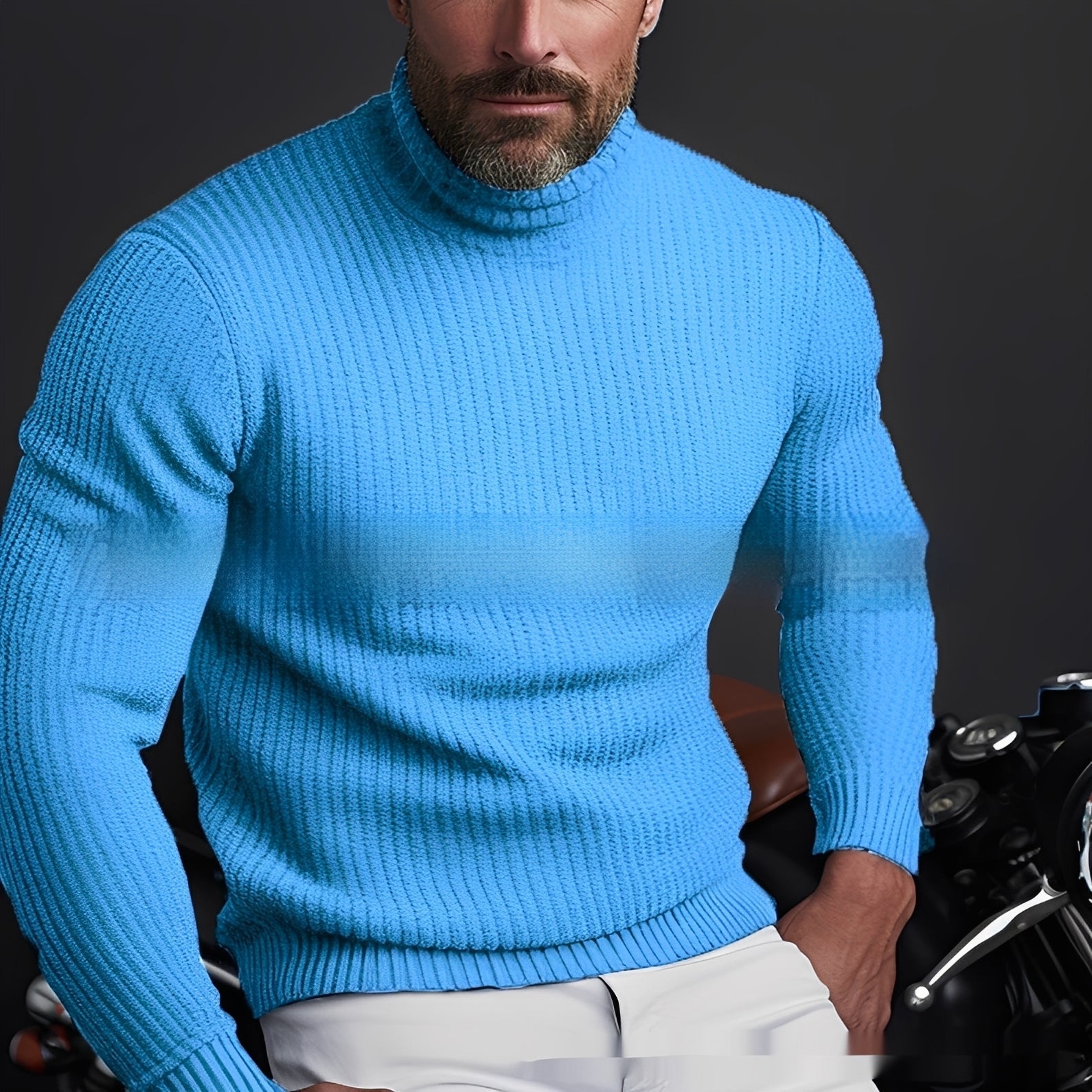 Richard - Bequemer, warmer Herrenrollkragenpullover