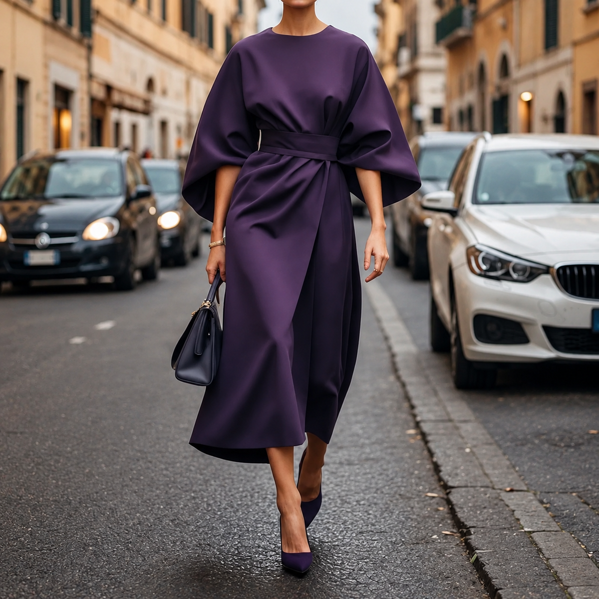 Clare - Maxi Kleid mit anpassbarem Kordelzug