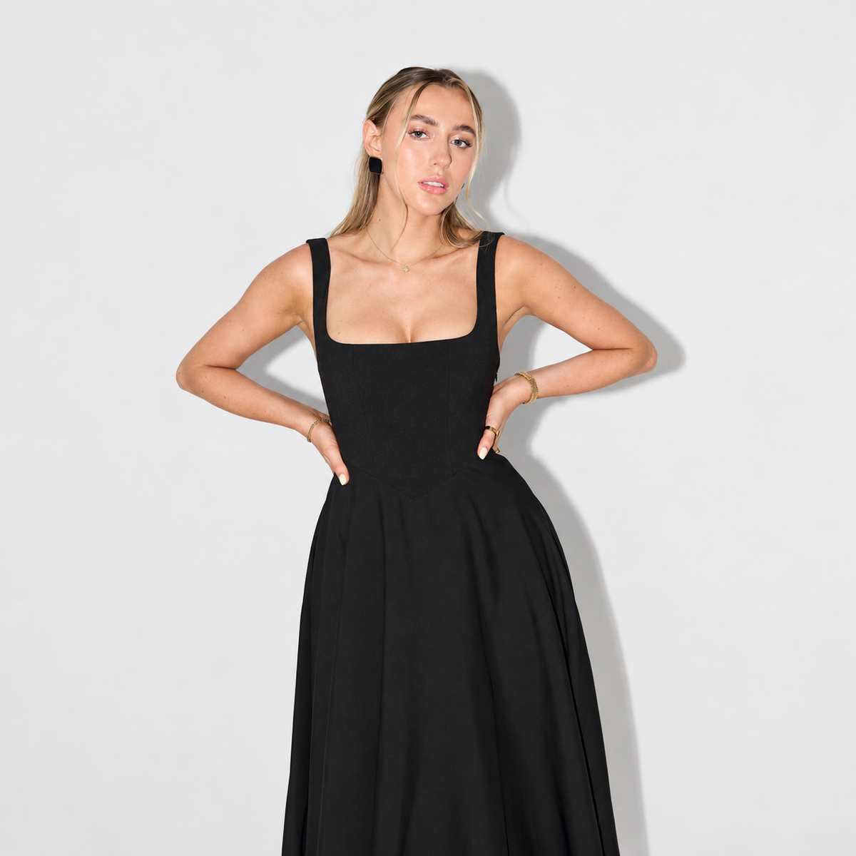 Melisa - Midi Kleid Damen, Stilvoll & Vielseitig
