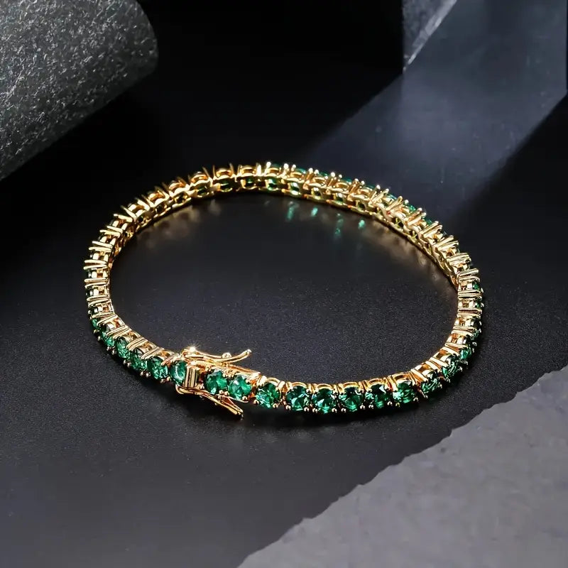 Aliona – Elegante Virelli goldene Armband