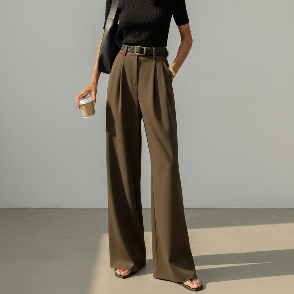 Marlene - Elegante Hose mit weitem Bein