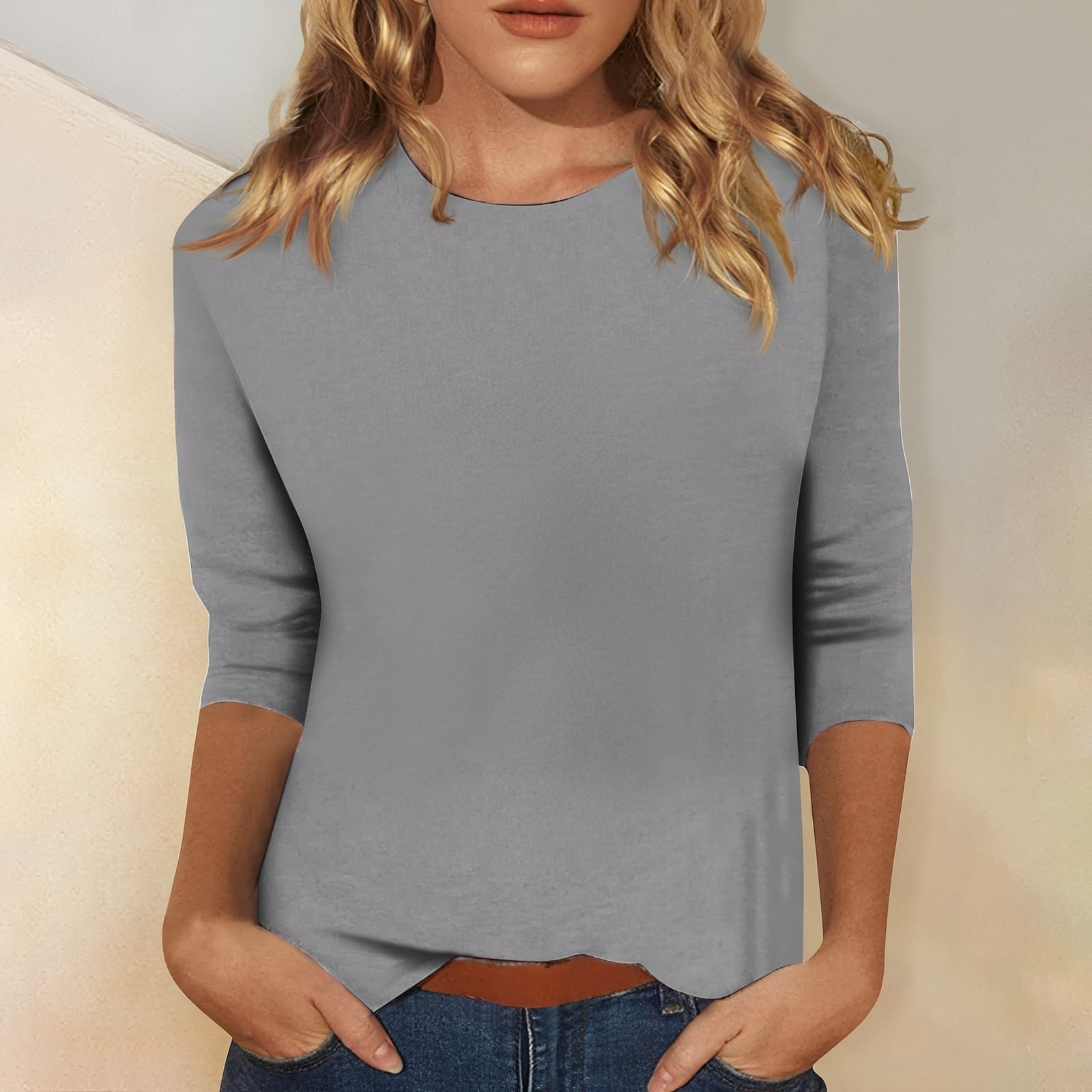 Katherina - Bequemes Rundhals-Shirt