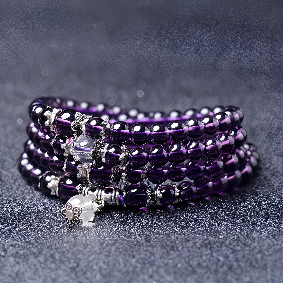 Mia – Armband und Halskette spirituell aus Amethyst