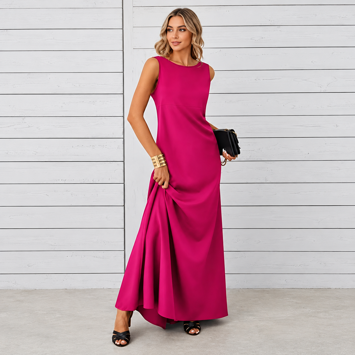 Saranna - Elegantes Langkleid für Damen