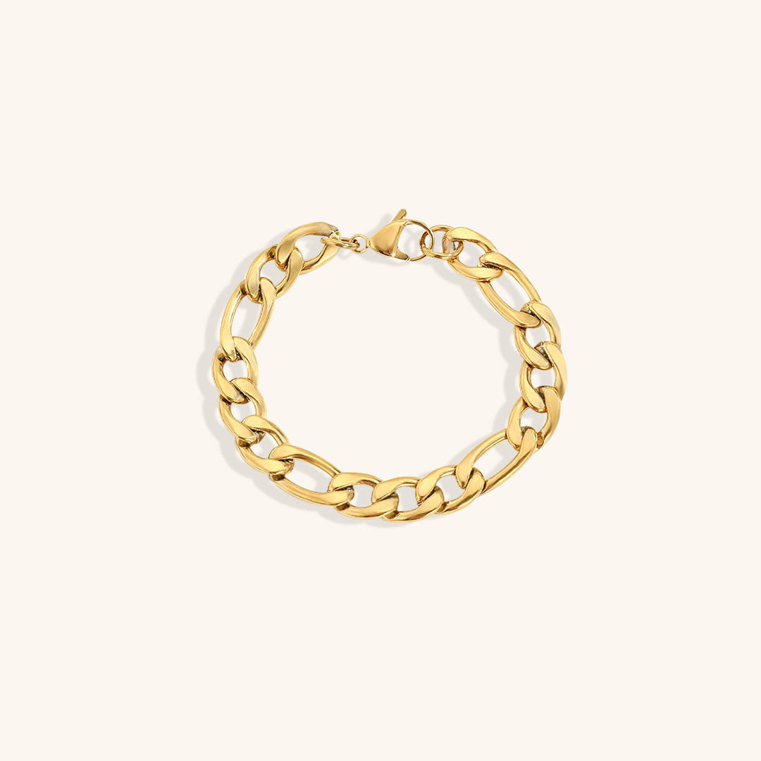 Saturn - Armband aus goldener Kette