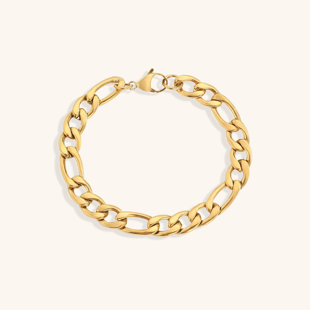 Saturn - Armband aus goldener Kette