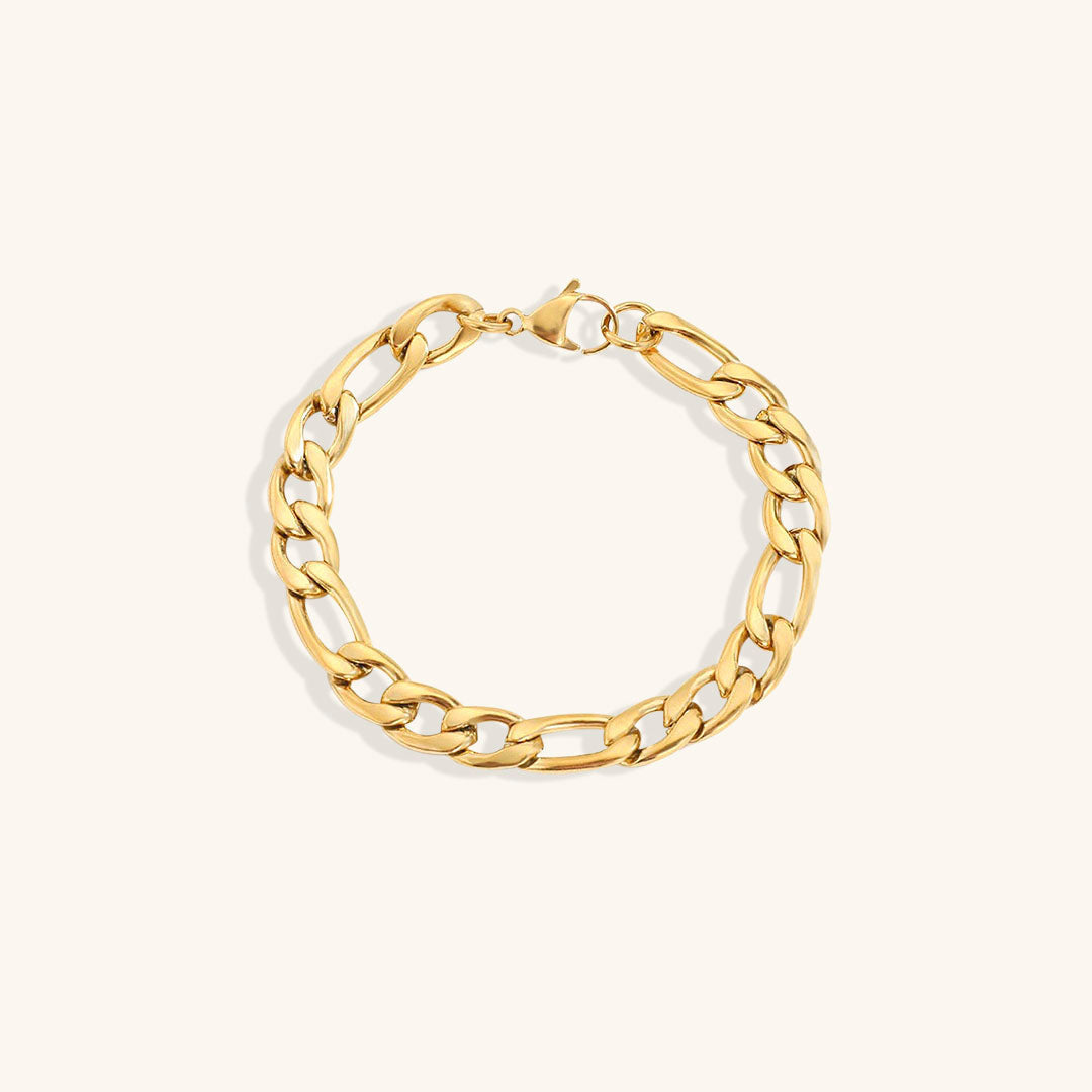 Saturn - Armband aus goldener Kette