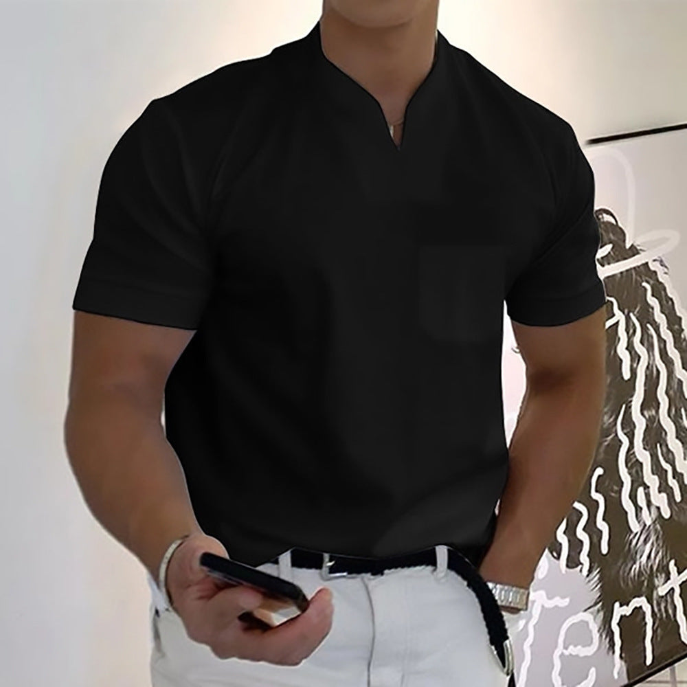 Jason - Kurzärmeliges Business-Fitness-Hemd für Herren