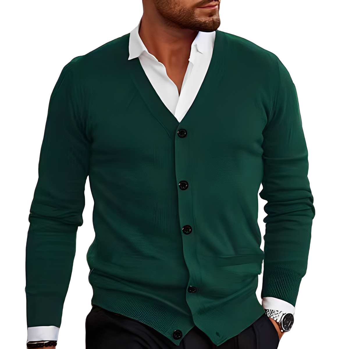 Holden - Bequeme und warme Knopfjacke