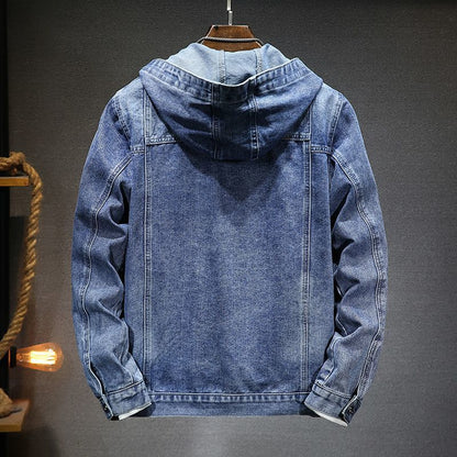 Marcus - Moderne Jeansjacke mit Kapuze für Herren