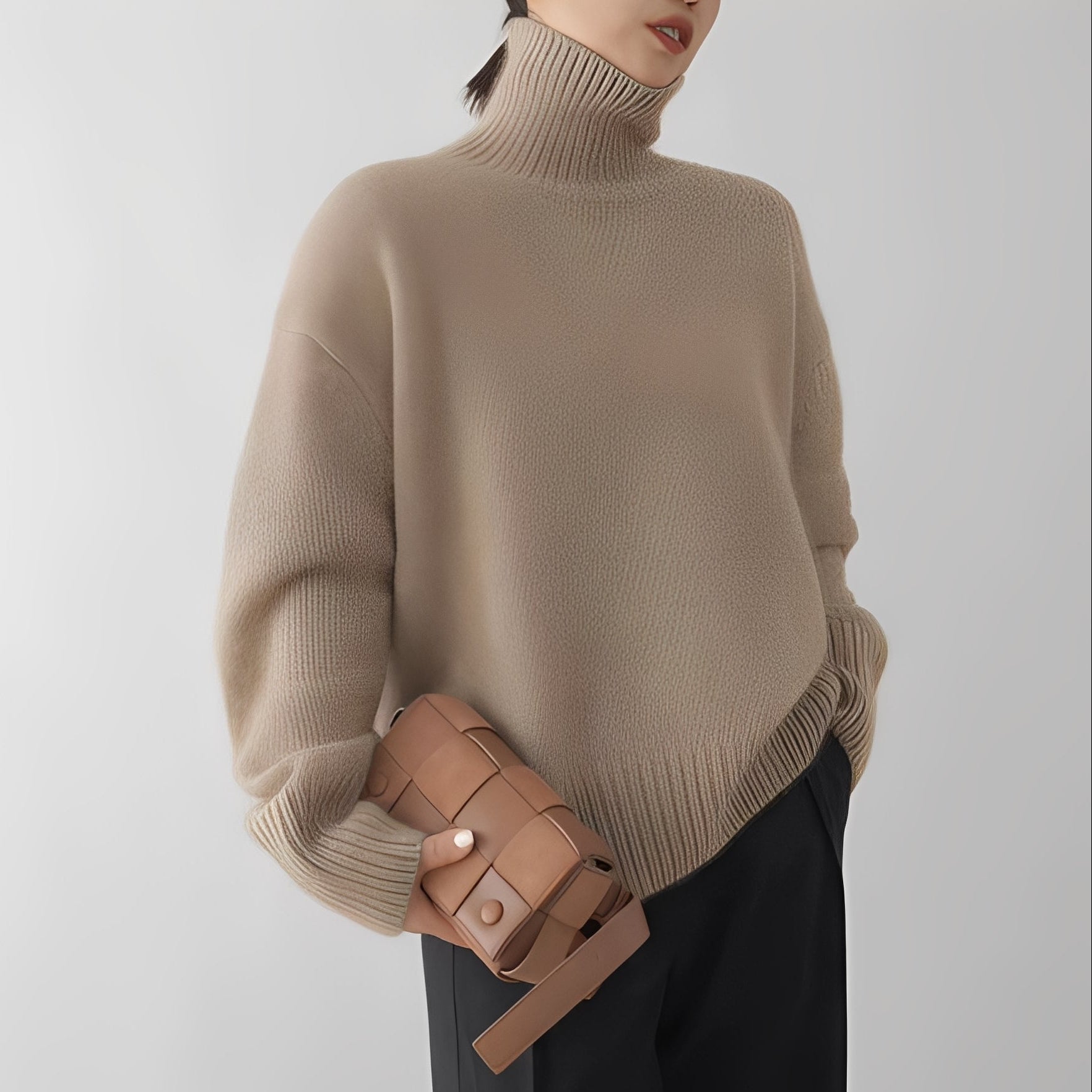 Clementine - Damenpullover mit bequemen Rollkragen