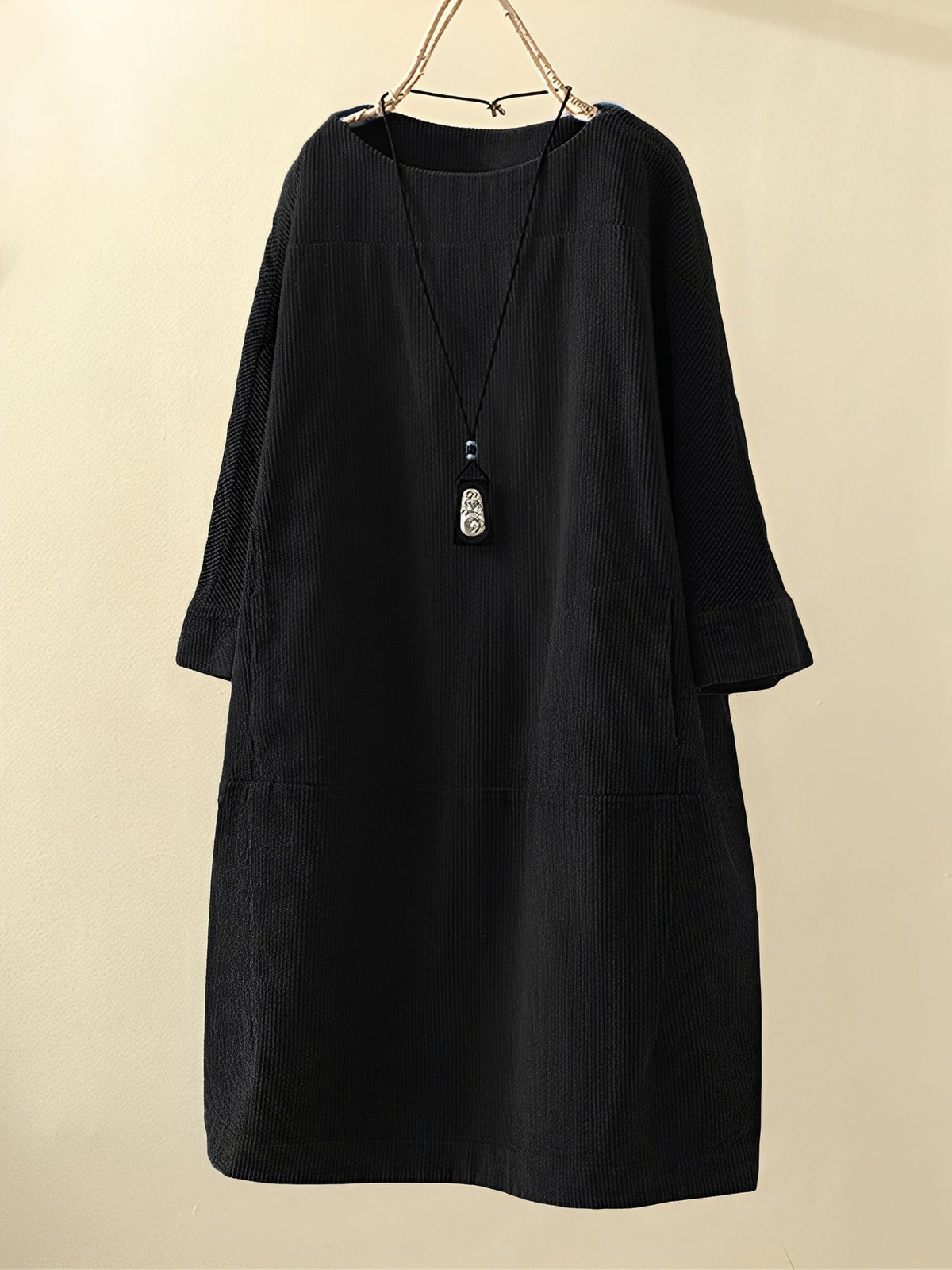 Ellen - Bequemes Cord-A-Linien-Kleid für Damen