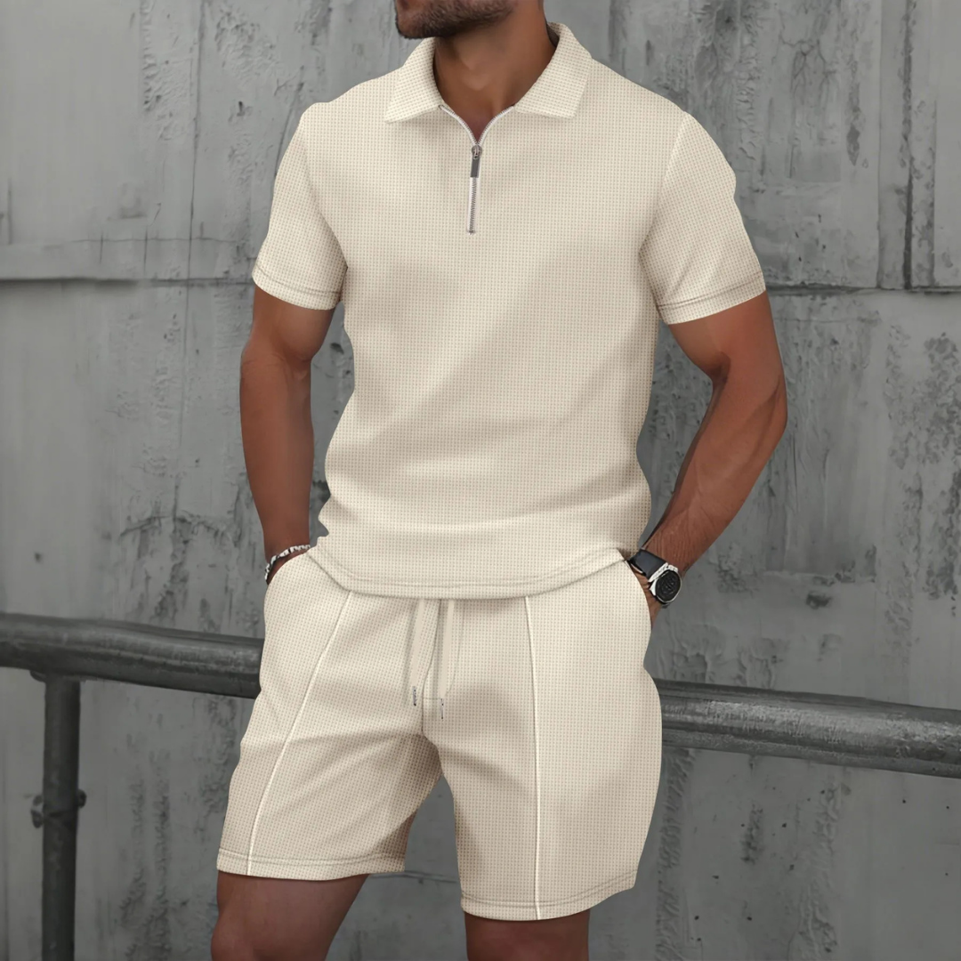 Zephyr - Herren Baumwolle Ko-ord Set im lockeren Stil