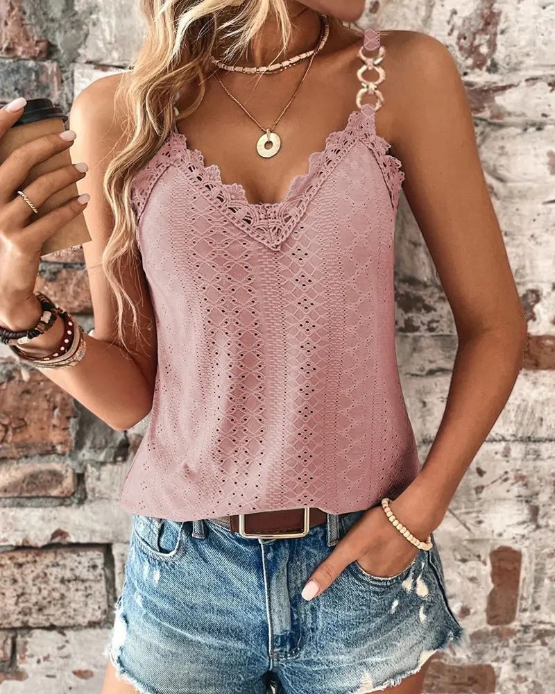 Manda - Stylisches Top mit Spaghettiträgern für Frauen