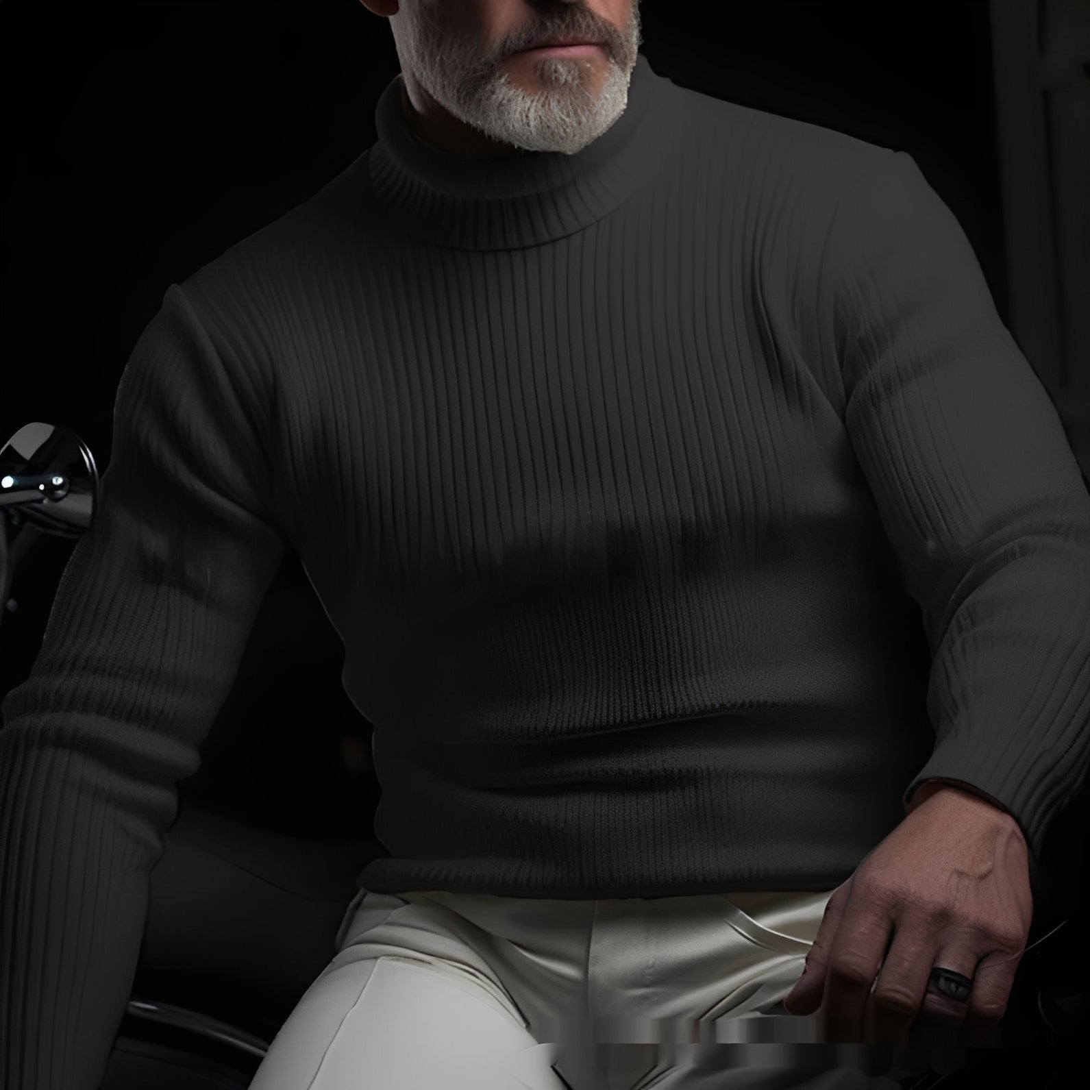 Richard - Bequemer, warmer Herrenrollkragenpullover
