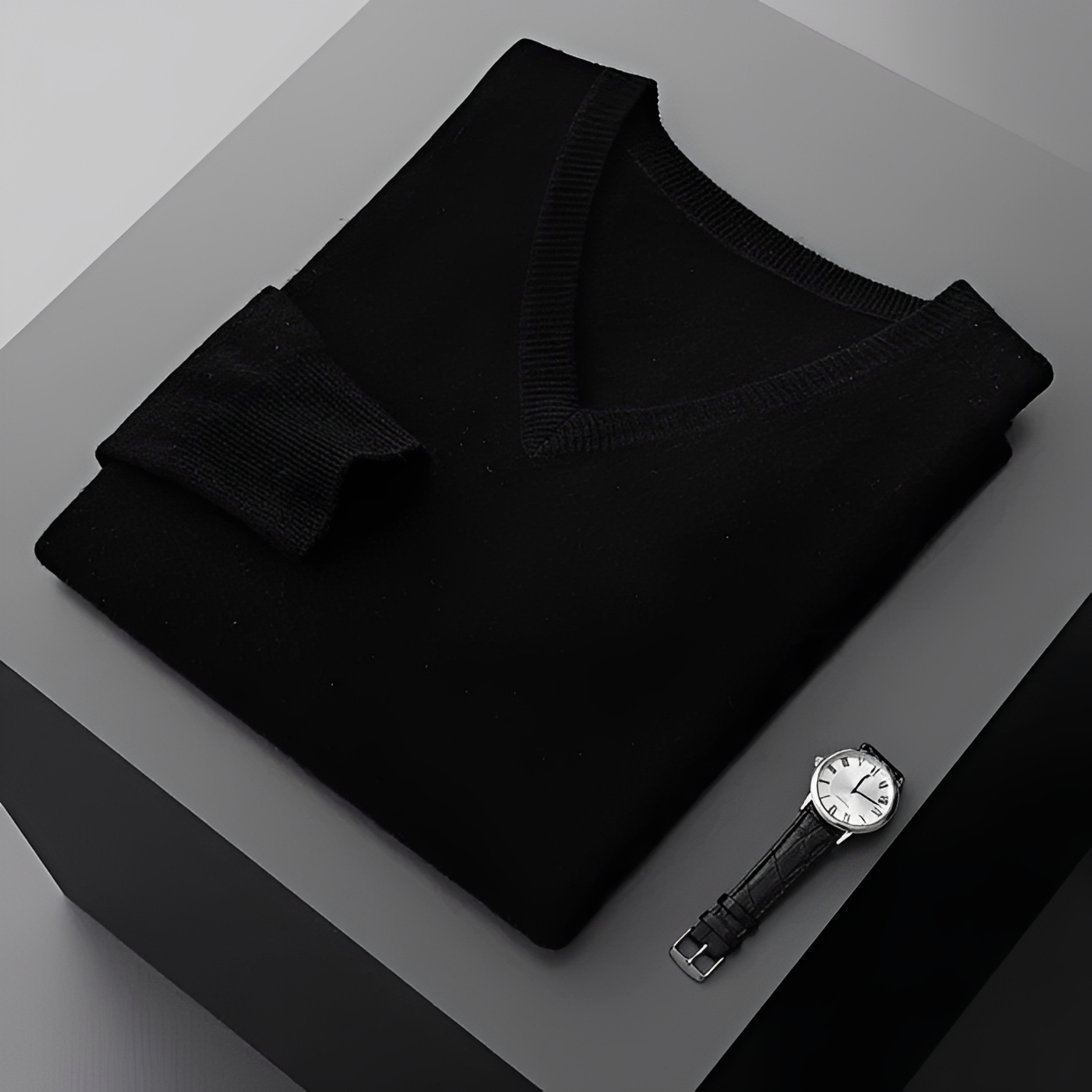 Walter - Bequemer Pullover mit V-Ausschnitt