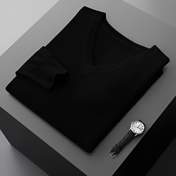 Walter - Bequemer Pullover mit V-Ausschnitt