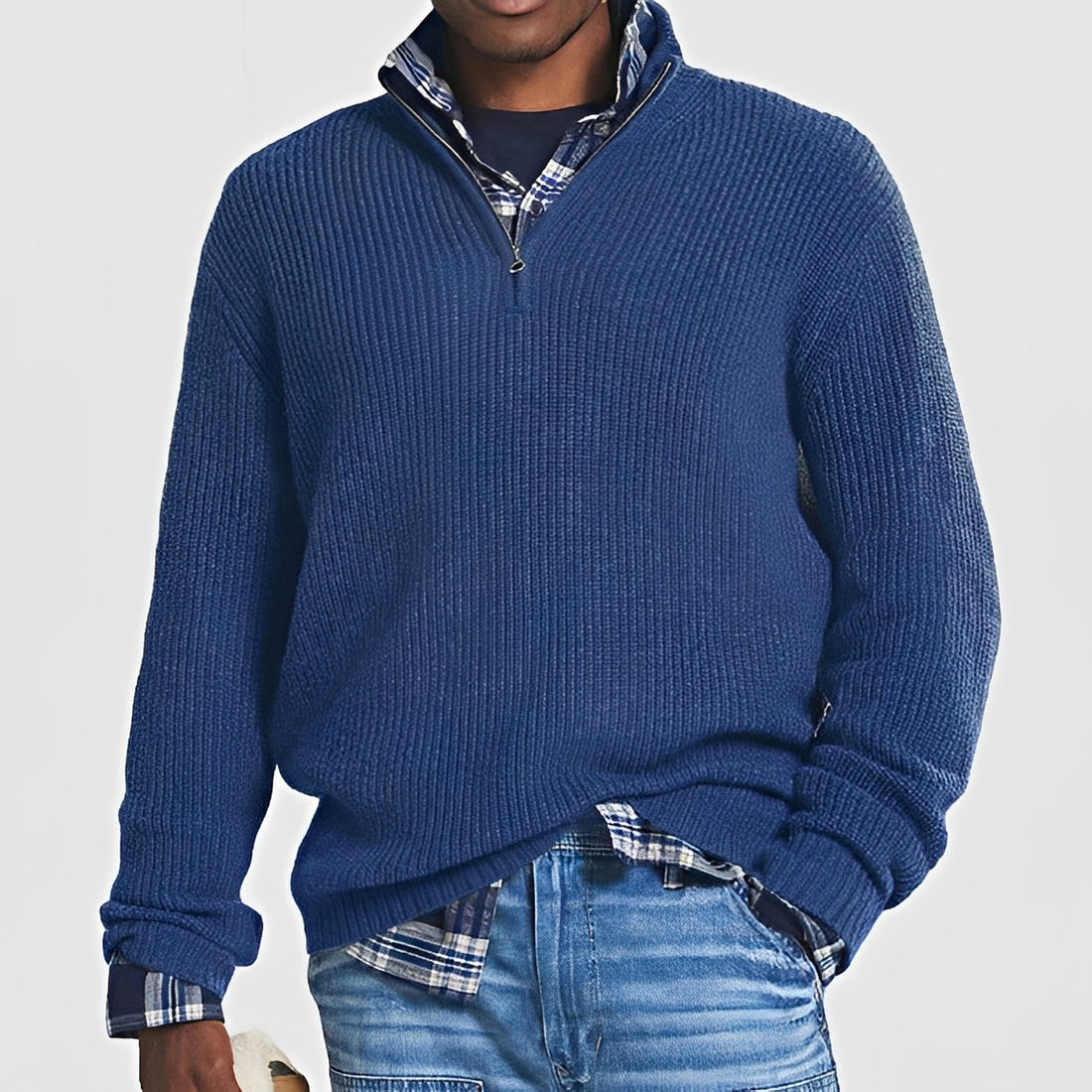 Constantine - Warmer Pullover mit halbem Reißverschluss