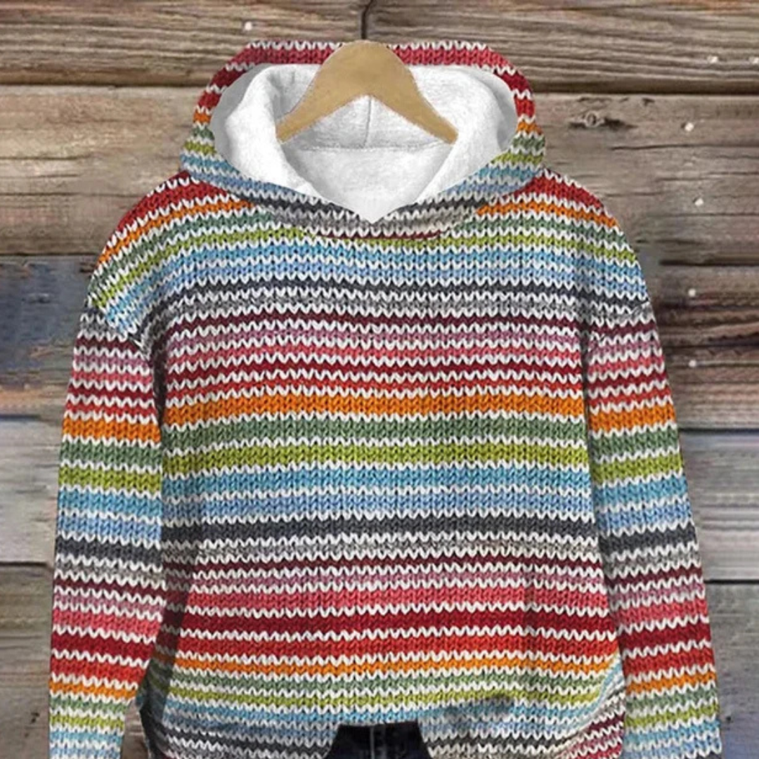 Maacah - Elegante Kapuzenjacke mit Streifenmuster