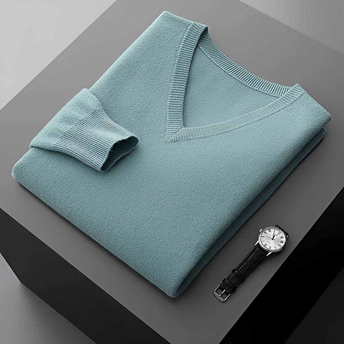 Walter - Bequemer Pullover mit V-Ausschnitt