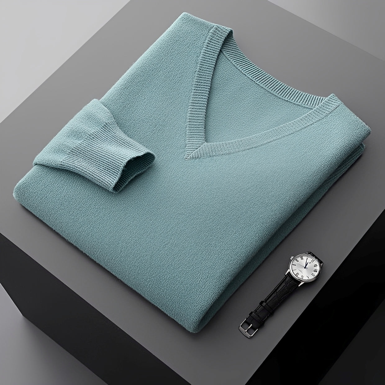 Walter - Bequemer Pullover mit V-Ausschnitt