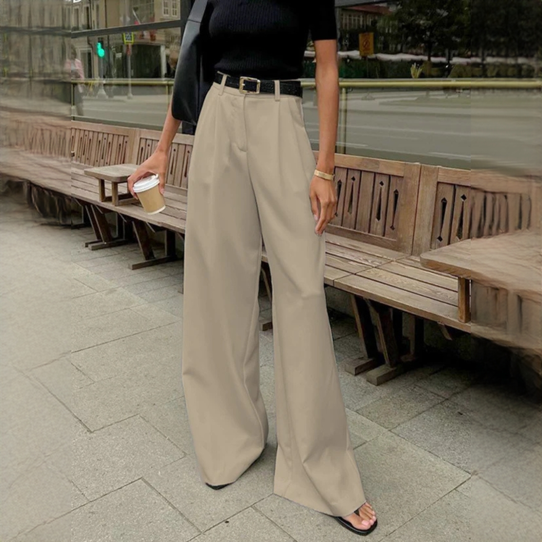 Marlene - Elegant wide-leg trousers