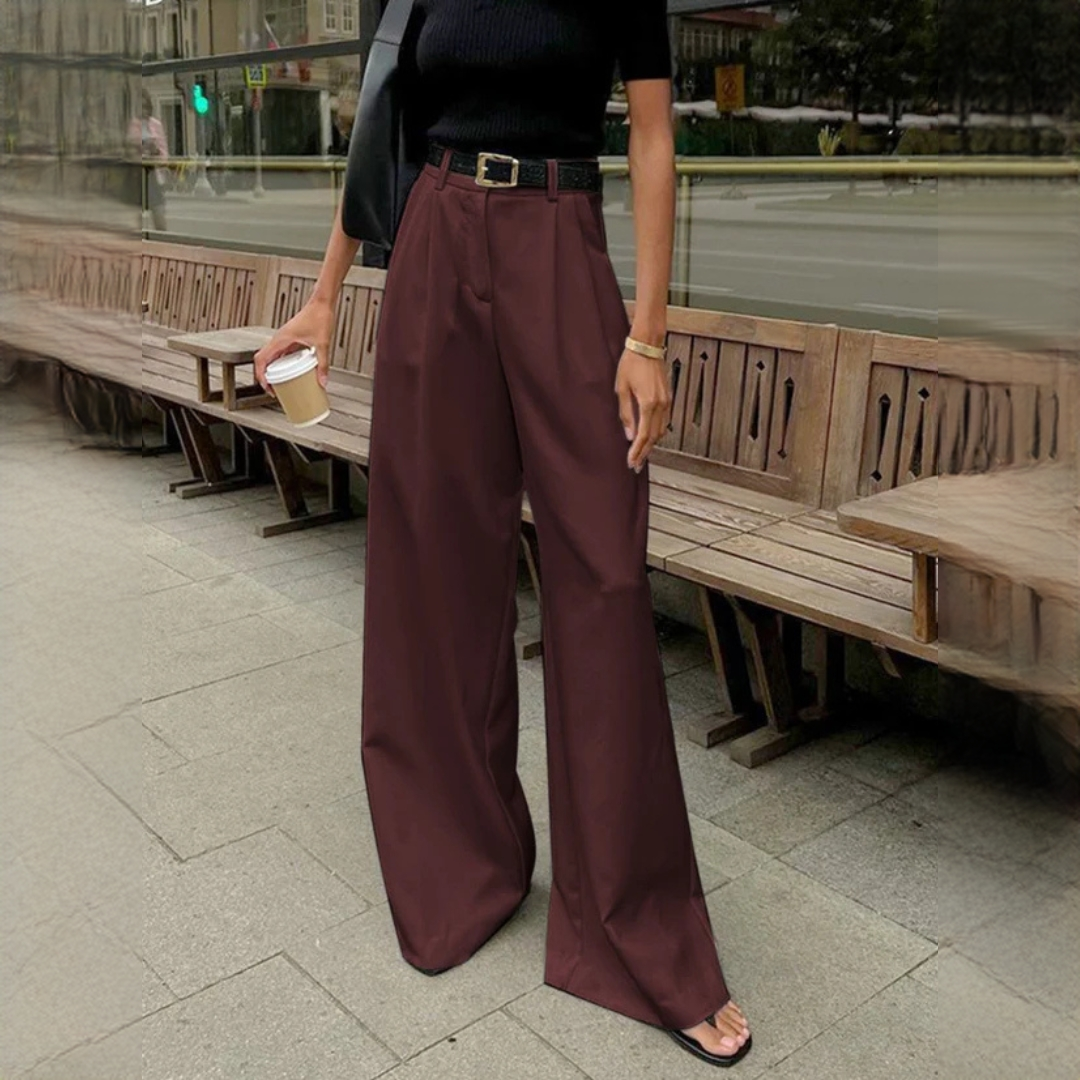Marlene - Elegant wide-leg trousers