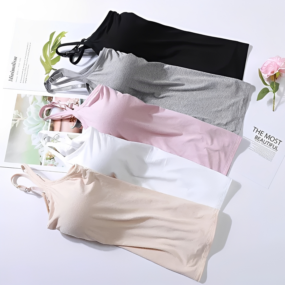 Selena - Elegantes Top mit integriertem BH