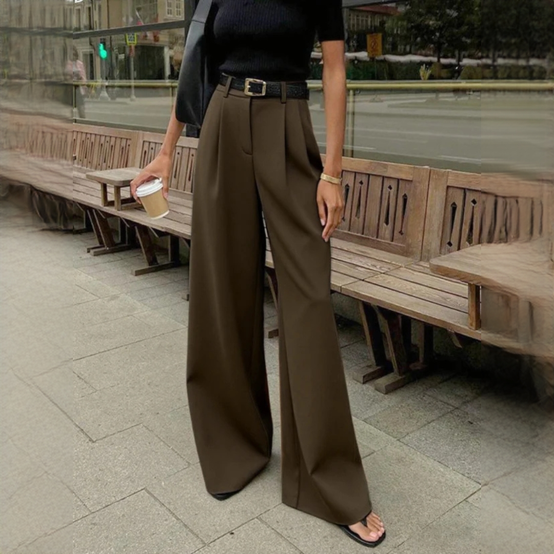 Marlene - Elegant wide-leg trousers