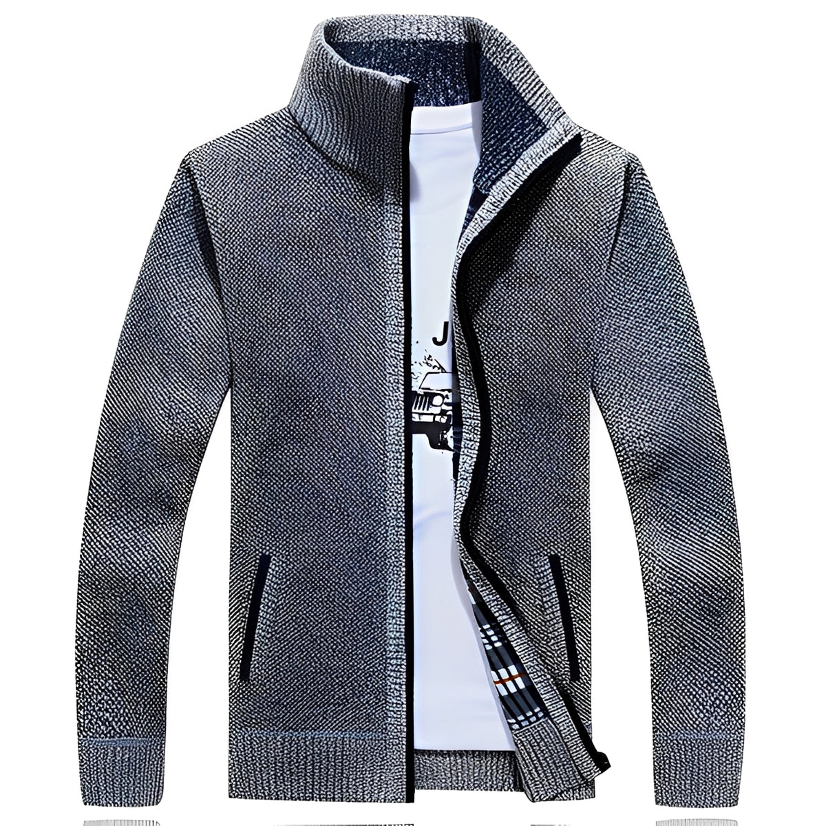 Iker - Kuschelige Jacke mit Zipper