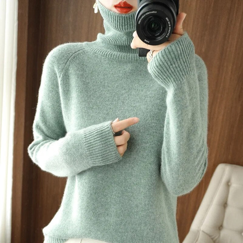 Jessel - Komfortabler Damen-Rollkragenpullover