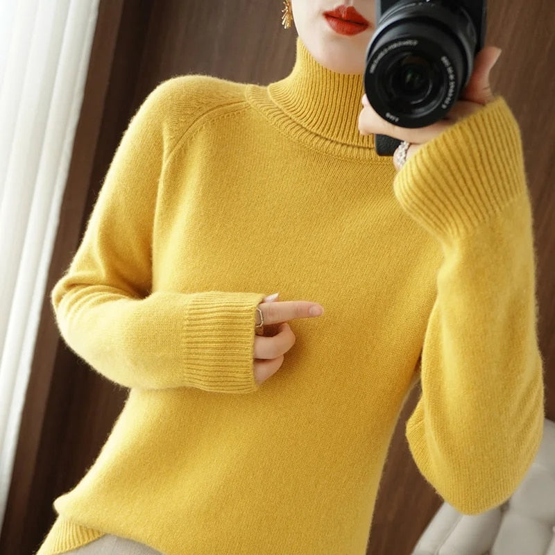 Jessel - Komfortabler Damen-Rollkragenpullover