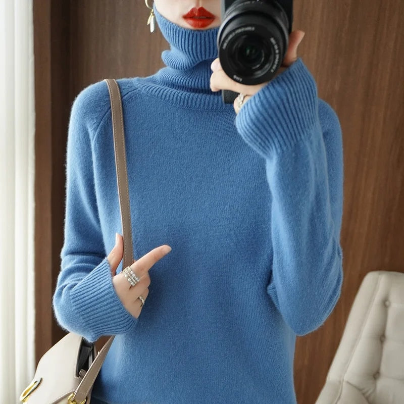 Jessel - Komfortabler Damen-Rollkragenpullover