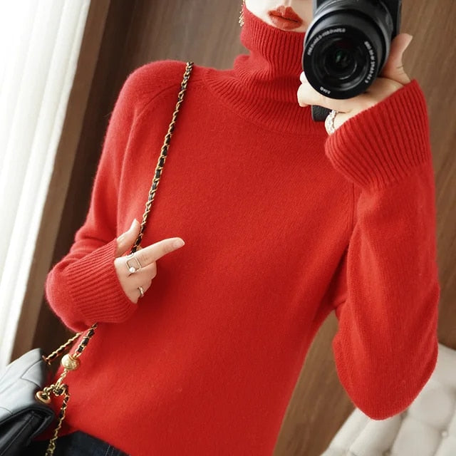 Jessel - Komfortabler Damen-Rollkragenpullover