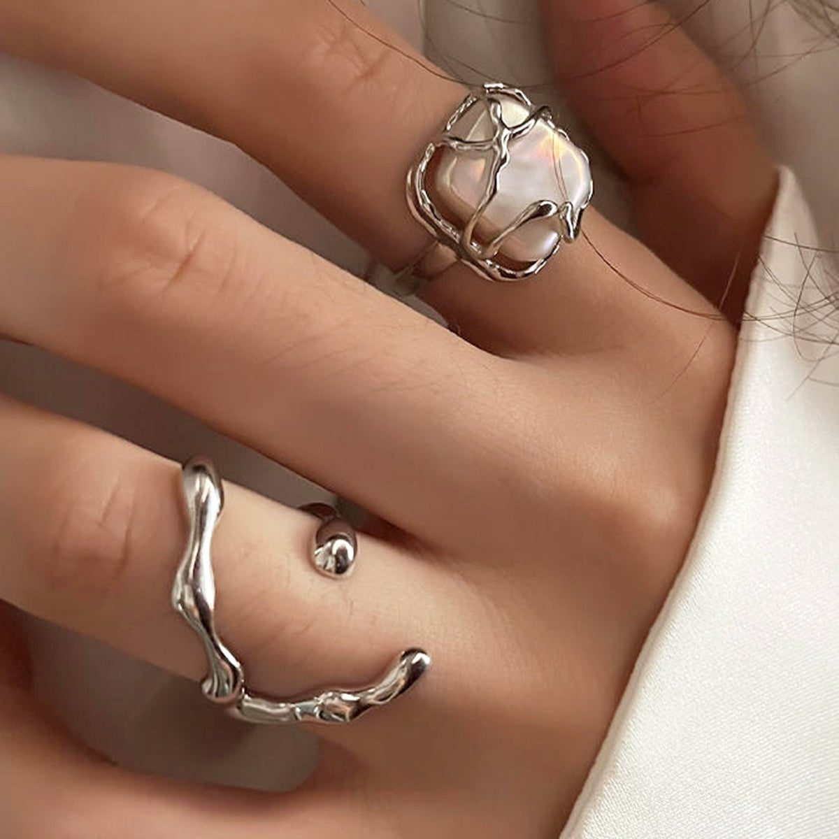Marian – Anillo de oro mit Perle