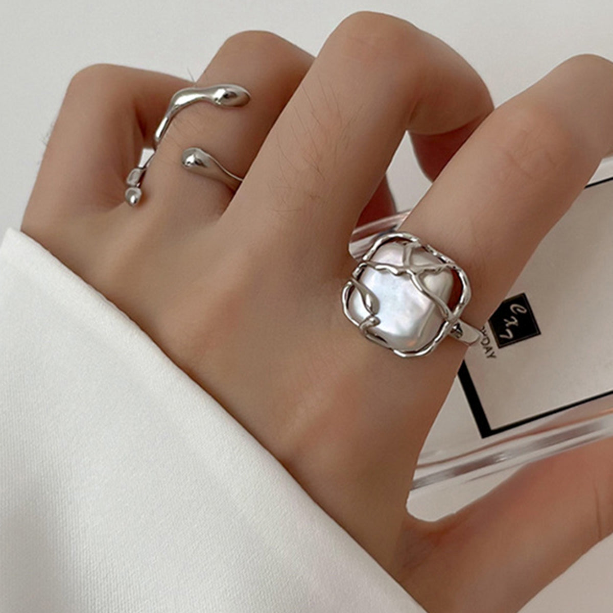 Marian – Anillo de oro mit Perle