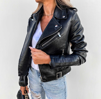 Ella - Schicke und traditionelle Damenlederjacke.